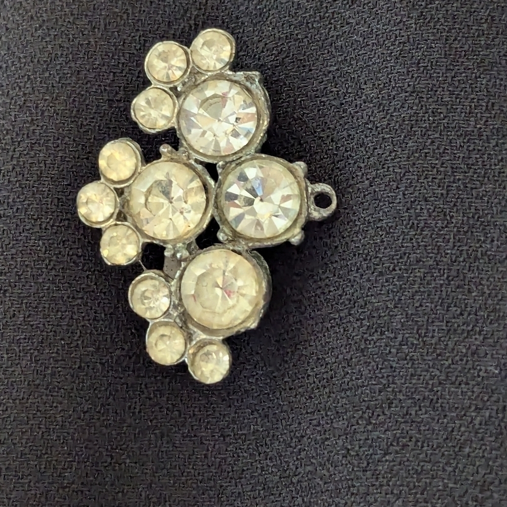 Rhinestone Vintage Brooch Pin Pendant American Jewelry Company AJC